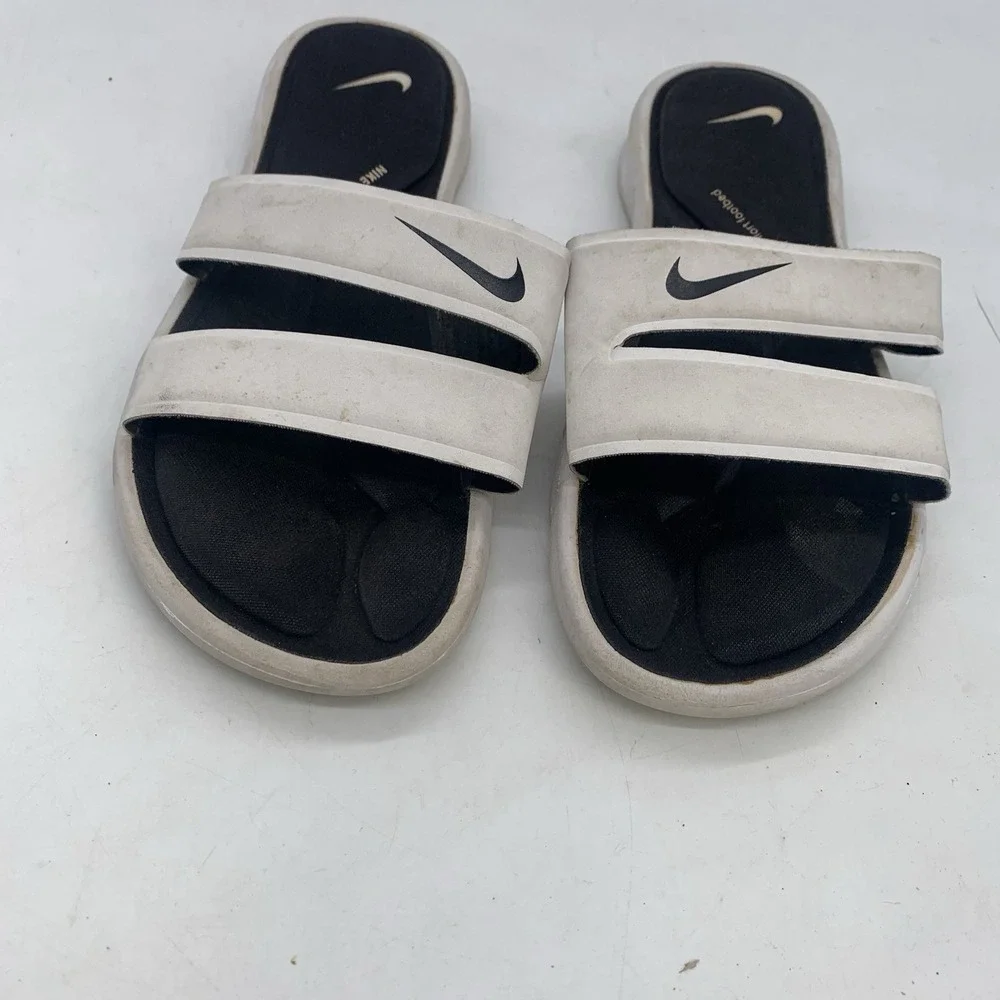Nike Comfort Footbed Flip Flops Womens 9 White Thong Sandals Support Slides